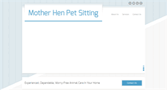 Desktop Screenshot of motherhenpetsitting.com