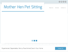 Tablet Screenshot of motherhenpetsitting.com